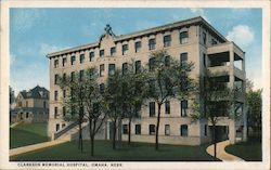 Clarkson Memorial Hospital Omaha, NE Postcard Postcard Postcard