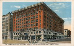 New Brandeis Theatre Building, Douglas and Seventeenth Streets Postcard