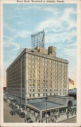 Savoy Hotel Detroit, MI Postcard Postcard Postcard