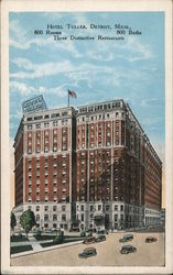 Hotel Tuller Detroit, MI Postcard Postcard Postcard