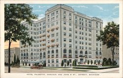 Hotel Palmetto, Hancock and John R. St. Postcard