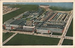 Ford's Highland Park Plant Detroit, MI Postcard Postcard Postcard