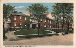 Galesburg Cottage Hospital Illinois Postcard Postcard Postcard