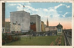 Michigan Avenue, Looking North From Grant Park Postcard