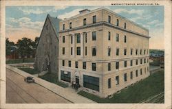 Masonic Temple Meadville, PA Postcard Postcard Postcard