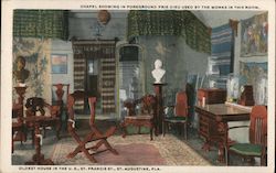 Chapel and Prie Dieu Used by the Monks, Oldest House in the U.S. Postcard