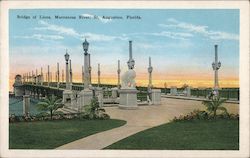 Bridge of Lions, Mantanzas River Postcard