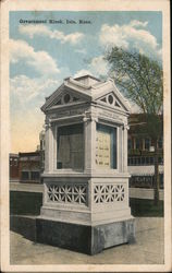 Government Kiosk Iola, KS Postcard Postcard Postcard