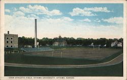 Cook Athletic Field, Ottawa University Kansas Postcard Postcard Postcard