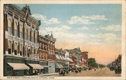 Main Street, Looking South Postcard