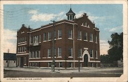 City Hall Wellington, KS Postcard Postcard Postcard