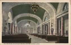Waiting Room in Michigan Central Station Postcard