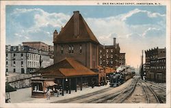 Erie Railroad Depot Jamestown, NY Postcard Postcard Postcard
