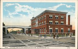 Chicago and Alton Passenger Station Postcard