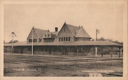 Railroad Depot Geneva, IL Postcard Postcard Postcard