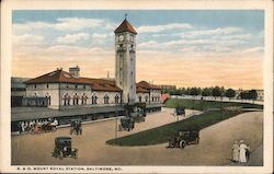 B & O Mount Royal Station Postcard