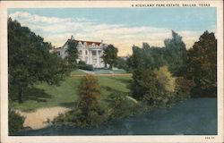 A Highland Park Estate Postcard