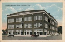 Pittsburg Business College Kansas Postcard Postcard Postcard