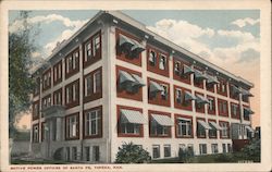 Motive Power Offices of Santa Fe Postcard