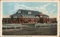 Live Stock Pavilion, State Fair Grounds Sedalia, MO Postcard Postcard Postcard