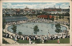 New Swimming Pool, Shelby Park Louisville, KY Postcard Postcard Postcard