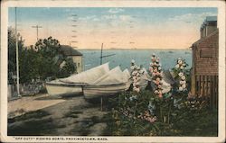 "Off Duty" Fishing Boats Postcard