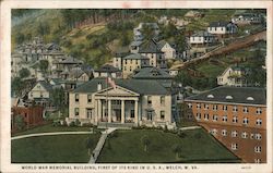 World War Memorial Building, First Of Its Kind In U.S.A. Welch, WV Postcard Postcard Postcard