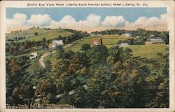 Bird's Eye View of West Liberty State Normal School West Virginia Postcard Postcard Postcard