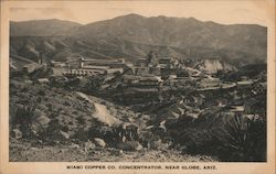 Miami Copper Company Concentrator Near Globe Arizona Postcard Postcard Postcard