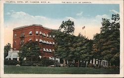 The Bath City of America, Colonial Hotel, Mount Clemens Mineral Baths Postcard