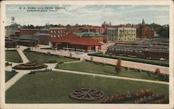 Railroad Park and Penn. Depot Postcard