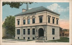 The Thrall Library Building Postcard