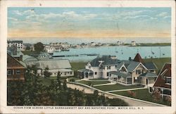 Ocean View Across Little Narragansett Bay and Napatree Point Watch Hill, RI Postcard Postcard Postcard