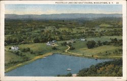 Pocatello Lake and Golf Course Middletown, NY Postcard Postcard Postcard