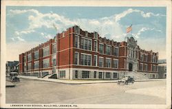 Lebanon High School Building Postcard