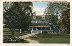 Birthplace of M.S. Hershey, Now Headquarters of the Hershey Industrial School Pennsylvania Postcard Postcard Postcard