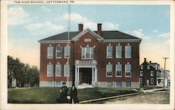 The High School Gettysburg, PA Postcard Postcard Postcard