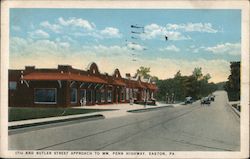 17th and Butler Street Approach to Wm. Penn Highway Postcard