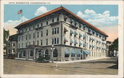 Hotel Washington Chambersburg, PA Postcard Postcard Postcard