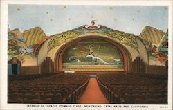 Interior of Theatre (Toward Stage) New Casino Postcard
