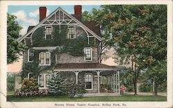Nurses Home, Taylor Hospital Postcard