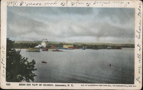 Birds Eye View of Celoron Jamestown New York