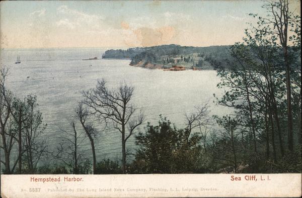 Hempstead Harbor, Long Island Sea Cliff New York
