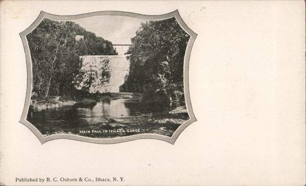 Main Falls in Ithaca Gorge New York