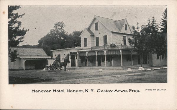 Hanover Hotel, Gustav Arwe, Prop. Nanuet New York Olliver