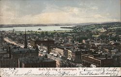 Bird's Eye View Canandaigua, NY Postcard Postcard Postcard