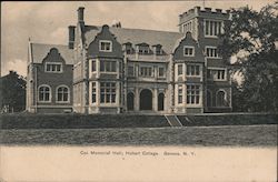 Cox Memorial Hall, Hobart College Postcard