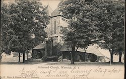 Reformed Church Warwick, NY Postcard Postcard Postcard