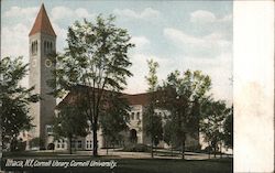 Cornell Library, Cornell University Postcard
