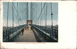 Promenade, Brooklyn Bridge Postcard